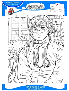 Çocuklar İçin Harry Potter Boyama Sayfaları 